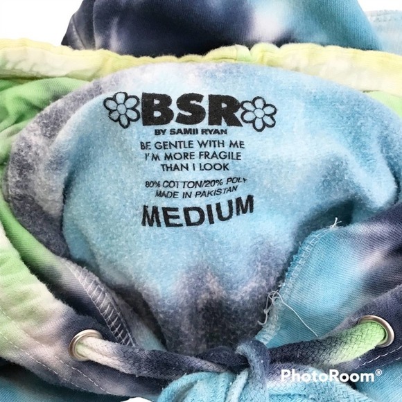 BSR by Samii Ryan tie-dye Growth Comes from Within pull over hoodie size M - Picture 6 of 8